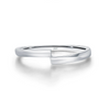 Wholesale S925 Sterling Silver Simple Design Line Ring For Women With Electroplating Process