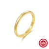 Wholesale S925 Sterling Silver Simple Double Layer Hollow Ring With Single Diamond Moonstone Pearl Geometric Style Electroplated