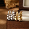 Wholesale S925 Sterling Silver Simple Elegant Geometric Ball Beaded Women's Earrings With Electroplating