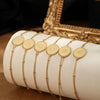 Wholesale S925 Sterling Silver Simple Fashion Classic Chain Bracelet With Gossy 26 Letter Circle Design Electroplated For Women