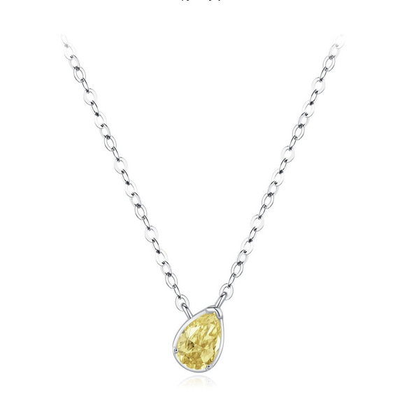 Wholesale S925 Sterling Silver Simple Geometric Diamond Women's Niche Chic Style Clavicle Chain Necklace