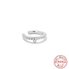 Wholesale S925 Sterling Silver Simple Geometric Ear Clip Earrings With Electroplating