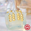 Wholesale S925 Sterling Silver Simple Ins Style Round Eardrop Earrings With Geometric Pattern For Women