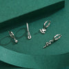 Wholesale S925 Sterling Silver Simple Light Luxury Niche Design Exquisite Trojan Horse Pin Pattern Pure Handmade Earrings For Women