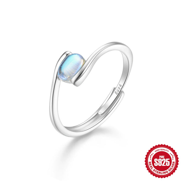 Wholesale S925 Sterling Silver Simple Meteor Ring With Micro Inlaid Crown Opening Design Geometric Pattern Inlaid Zircon For Women