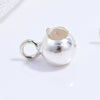 Wholesale S925 Sterling Silver Simple Round Ball Silicone Beads Electroplated Bracelet Necklace