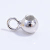 Wholesale S925 Sterling Silver Simple Round Ball Silicone Beads Electroplated Bracelet Necklace