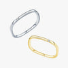 Wholesale S925 Sterling Silver Simple Small Square Ring With Geometric Pattern For Women Seiko Crafted