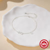 Wholesale S925 Sterling Silver Simple Temperament Anklet With Infinite Symbol And Star Pendant