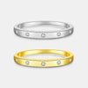 Wholesale S925 Sterling Silver Simple Versatile Stacked Ring For Women With Electroplating Design