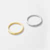 Wholesale S925 Sterling Silver Simple Versatile Stacked Ring For Women With Electroplating Design