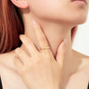 Wholesale S925 Sterling Silver Simple Versatile Stacked Ring For Women With Electroplating Design