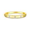 Wholesale S925 Sterling Silver Simple Versatile Stacked Ring For Women With Electroplating Design