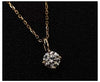 Wholesale S925 Sterling Silver Single Diamond 14K Gold Plated Cross Chain Necklace For Women Light Luxury Style