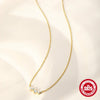 Wholesale S925 Sterling Silver Single Row Geometric Diamondencrusted Zircon Allmatch Ochain Necklace With Electroplating For Women