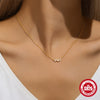 Wholesale S925 Sterling Silver Single Row Geometric Diamondencrusted Zircon Allmatch Ochain Necklace With Electroplating For Women