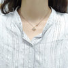 Wholesale S925 Sterling Silver Sixpointed Star Antiallergic Women's Necklace With Electroplating And Cross Chain