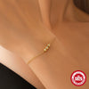 Wholesale S925 Sterling Silver Slidable Round Bead O Chain Necklace Bracelet With Electroplating For Women