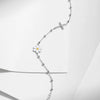 Wholesale S925 Sterling Silver Small Daisy Full Diamond Cross Light Bead Bracelet For Women
