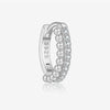Wholesale S925 Sterling Silver Small Earrings With Retro Micro Inlaid Zircon And Classic Joker Ear Buckle Geometric Style Electroplated