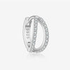 Wholesale S925 Sterling Silver Small Earrings With Retro Micro Inlaid Zircon And Classic Joker Ear Buckle Geometric Style Electroplated