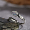 Wholesale S925 Sterling Silver Snake Crystal Ring Set With Gemstones For Men And Women Couple Ring Animal Zodiac Design