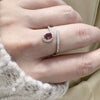 Wholesale S925 Sterling Silver Snake Crystal Ring Set With Gemstones For Men And Women Couple Ring Animal Zodiac Design