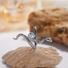 Wholesale S925 Sterling Silver Snake Crystal Ring Set With Gemstones For Men And Women Couple Ring Animal Zodiac Design