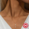 Wholesale S925 Sterling Silver Snake Pendant Clavicle Chain With Geometric Pattern And Electroplating For Women
