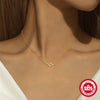 Wholesale S925 Sterling Silver Snake Shaped Zodiac Year Necklace For Women With Geometric Design And Electroplating