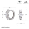 Wholesale S925 Sterling Silver Square Geometric Light Luxury Earrings With Electroplating