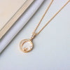 Wholesale S925 Sterling Silver Star And Moon Necklace Electroplated Trendy Niche Design