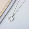 Wholesale S925 Sterling Silver Star And Moon Necklace Electroplated Trendy Niche Design