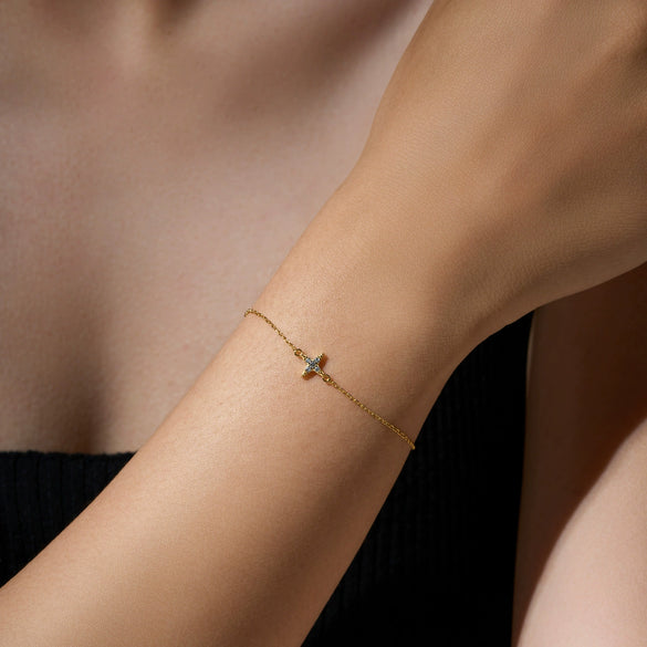 Wholesale S925 Sterling Silver Star Bracelet For Women With Electroplating Treatment Light Luxury Design