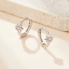 Wholesale S925 Sterling Silver Star Circle Micro Inlaid Zircon Earrings For Women