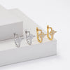 Wholesale S925 Sterling Silver Star Earrings Electroplated Minimalist Design For Women