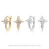 Wholesale S925 Sterling Silver Star Earrings Electroplated Minimalist Design For Women
