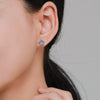 Wholesale S925 Sterling Silver Star Earrings For Women Niche Design Microinlay