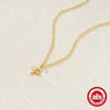 Wholesale S925 Sterling Silver Star Geometric Pendant Necklace With O Chain And Electroplating For Women