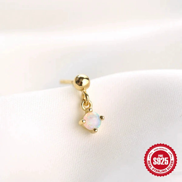 Wholesale S925 Sterling Silver Star Moon Combination Geometric Earrings For Women