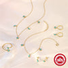 Wholesale S925 Sterling Silver Star Moon Jewelry Set With O Chain Electroplated For Unisex And Women Necklace Bracelet Ring Earrings
