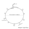 Wholesale S925 Sterling Silver Star Patterned Simple Fashion Bracelet With Electroplating Design