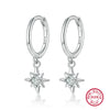 Wholesale S925 Sterling Silver Star Shape Sweet Cool Simple Personality Fashionable All Match Stacked Earrings With Zirconia