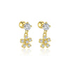 Wholesale S925 Sterling Silver Star Shape Zircon Earrings For Women With Crown Flower Bow Tie Design