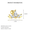 Wholesale S925 Sterling Silver Star Shape Zircon Earrings For Women With Crown Flower Bow Tie Design