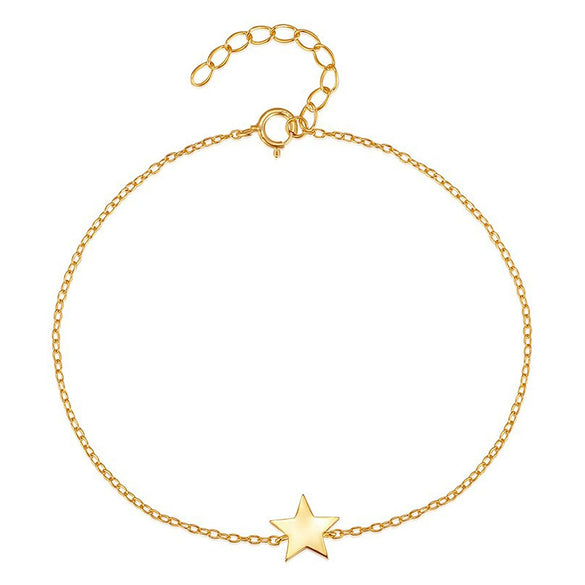 Wholesale S925 Sterling Silver Star Shaped Bracelet And Necklace Set With Electroplating Simple Niche Design For Girlfriends Featuring Star Sun And Moon Clouds Cosmic Patterns