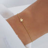 Wholesale S925 Sterling Silver Star Shaped Bracelet And Necklace Set With Electroplating Simple Niche Design For Girlfriends Featuring Star Sun And Moon Clouds Cosmic Patterns