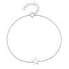 Wholesale S925 Sterling Silver Star Shaped Bracelet And Necklace Set With Electroplating Simple Niche Design For Girlfriends Featuring Star Sun And Moon Clouds Cosmic Patterns