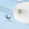 Wholesale S925 Sterling Silver Star Shaped Electroplated Earrings For Women