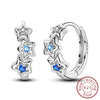 Wholesale S925 Sterling Silver Star Shaped Electroplated Earrings For Women